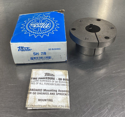 Martin Quick Disconnect  SH 7/8  Carbon Steel Keyed Bushing      6B-2