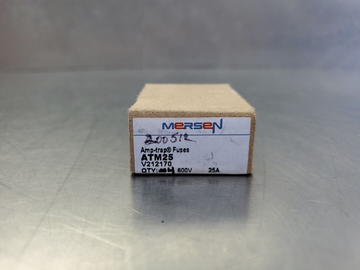Mersen ATM25 Midget Fuse, Fast-Acting, 25A, 600V Lot of 4.                 4C-38