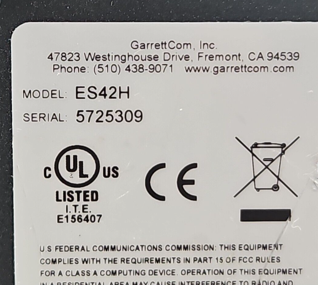 GARRETTCOM Magnum ES42H Hardened Edge Switch 12V  1 Amp Max  (BIN