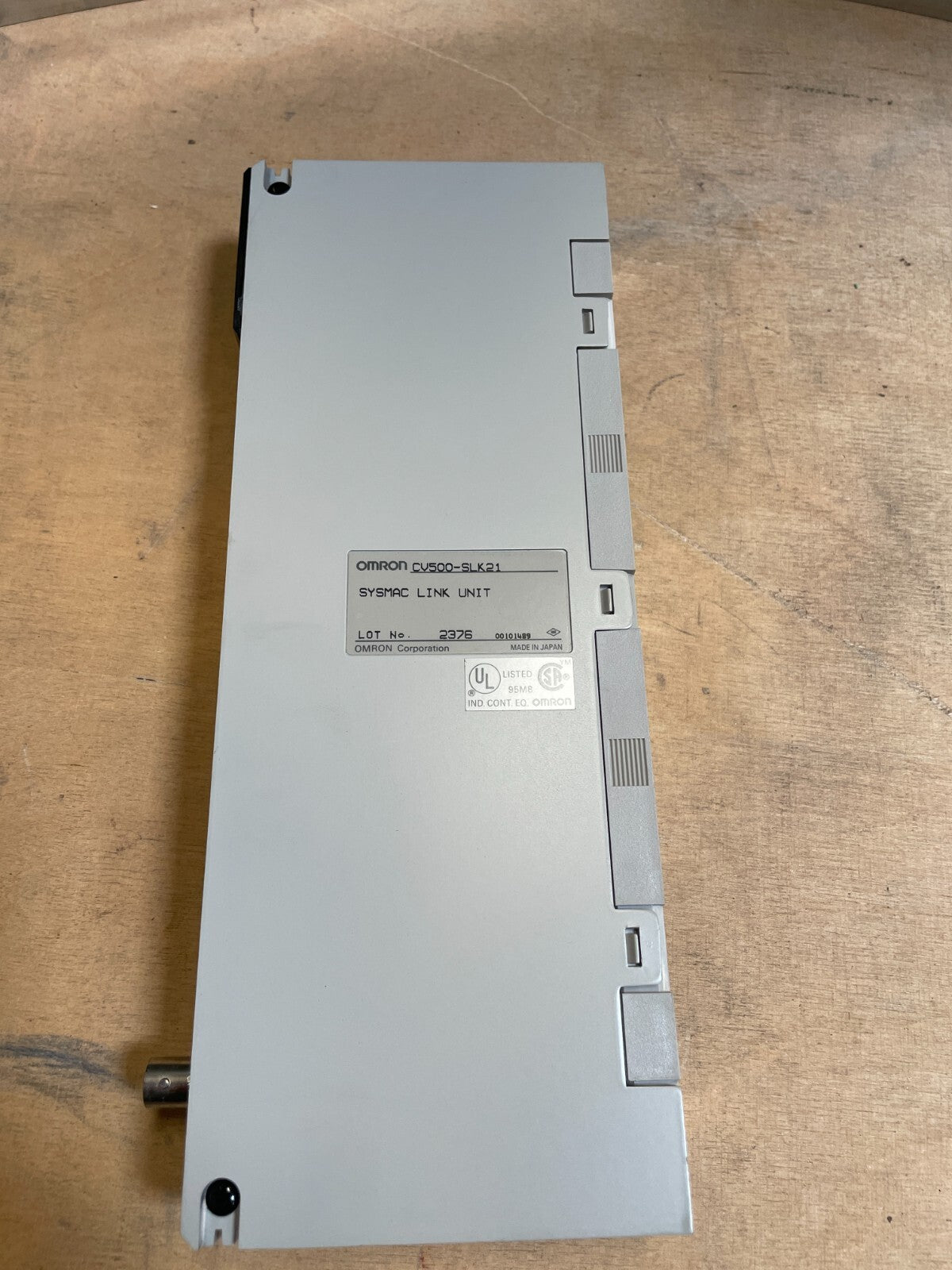 Omron CV500-SLK21 Gray Coaxial Cable Port Sysmac Link Unit