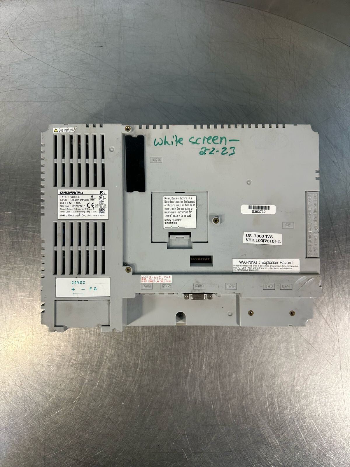 Fuji Monitouch 10" VGA HMI V810iCD 24VDC 1.0A        (5.4.4)