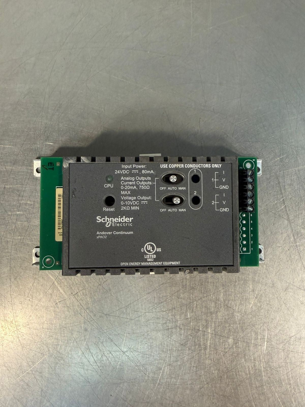 Schneider Electric XPAO2 Andover Continuum Expans Mod 24Vdc 80ma (4.1.4)