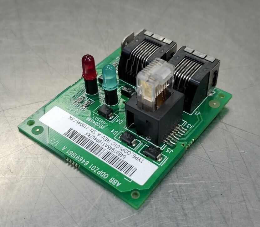 ABB ODPI-01C Rev A Ethernet Connection Circuit Board.                       3D-8