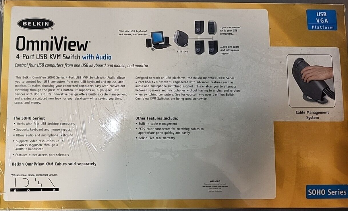 Belkin Omniview   P56669-B  4-port  USB KVM Switch    (BIN 3.5.3)