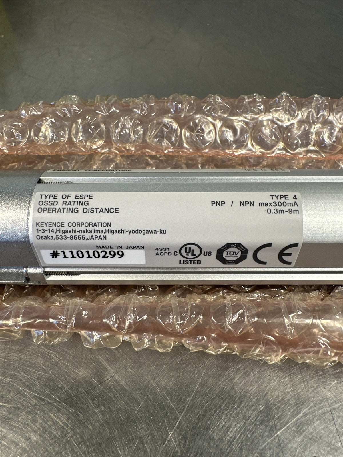 KEYENCE Light Curtain SL-C12H-T SL-C12H-R SL-C12H (BIN-4.4.5)