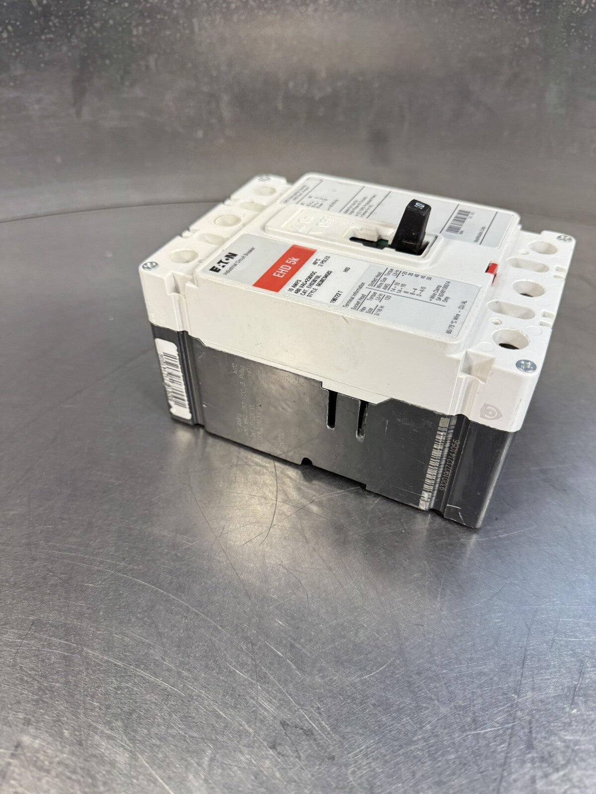 Cutler-Hammer EHD3010L 3 Pole 10 Amp 480v Industrial Circuit Breaker @bin1.5.1