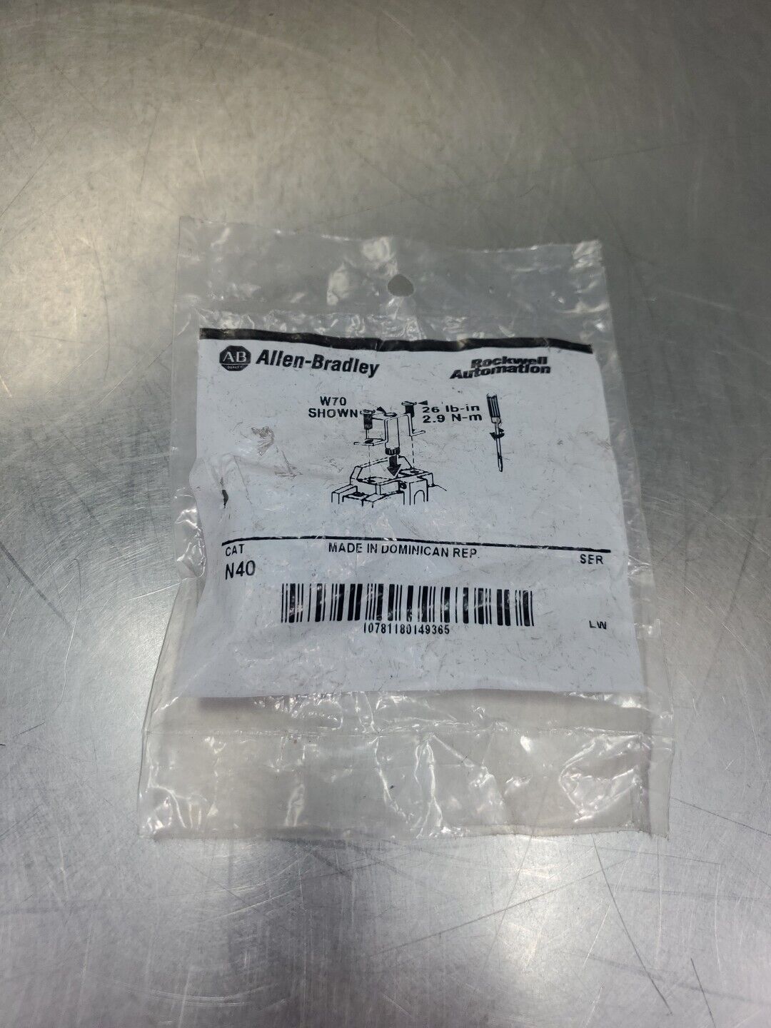 Allen Bradley N40 Heater Element,  Overload Relay.                         4D-43