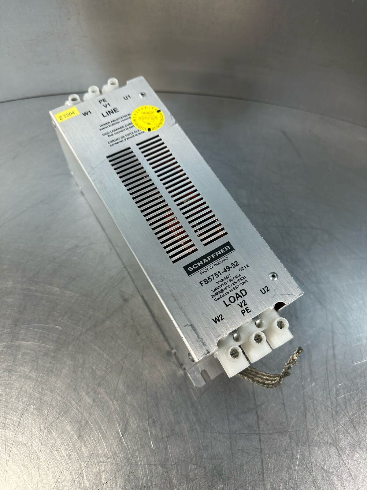 Schaffner Power Filter FS5751-49-52 3x480VAC / 50-60Hz