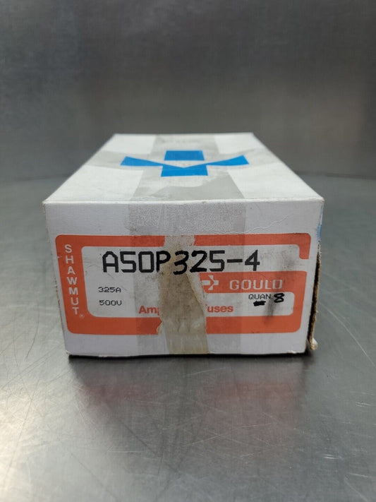 Gould Shawmut A50P325 Type 4 Fuse, 325A 500V Lot of 8.                     4D-39