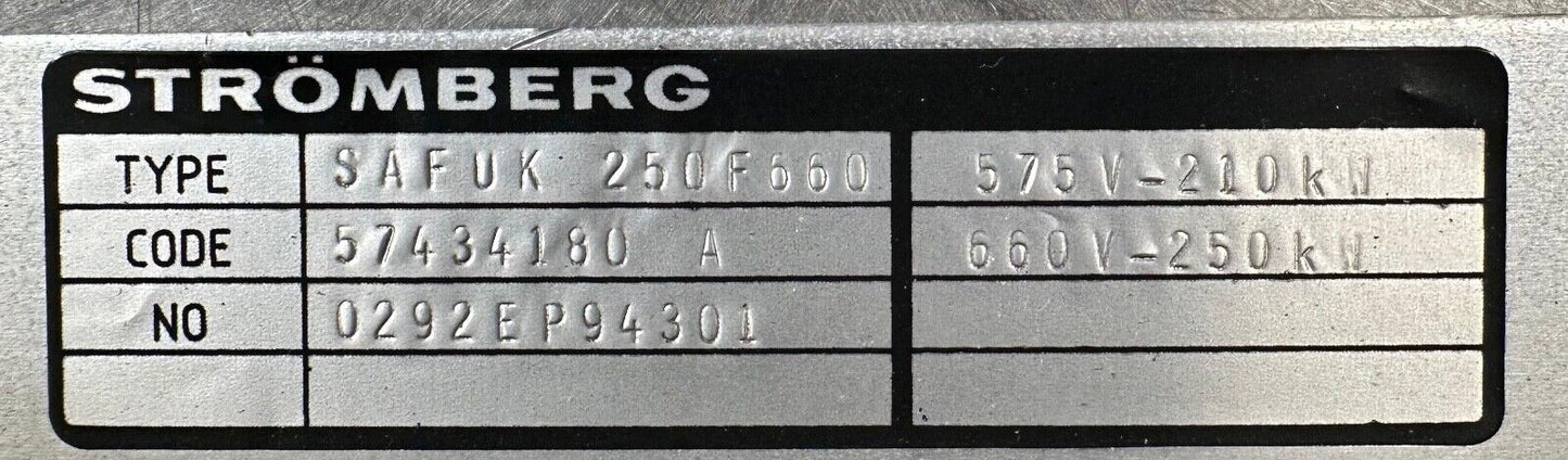 Stromberg Safuk250F660 /  Safuk-250F660 (1D-30/31)