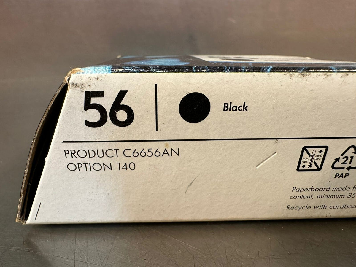 Hp 56 Black Ink Cartridge C6656AN     NEW  Genuine        (5.3.1)