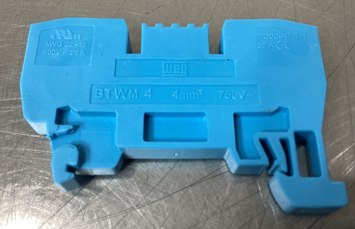 WEG  10289585  TERMINAL BLOCK  BTWM 4  AZ  BLUE (box of 100)      4C-29
