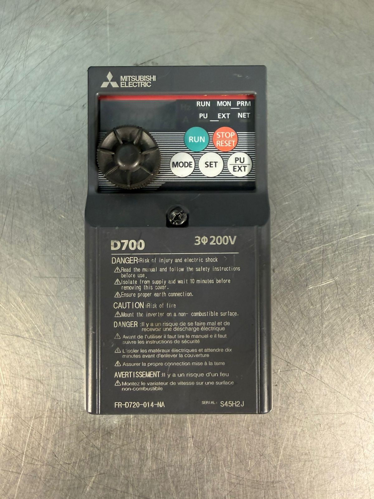 Mitsubishi Electric FR-D720-0.1k-60 Inverter Drive                (6.4.2)