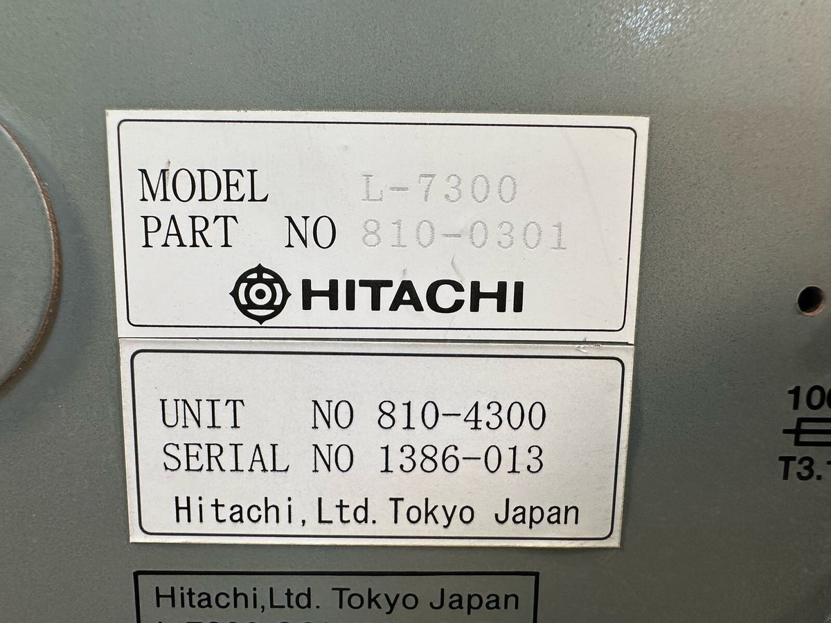Hitachi Transgenomic L-7300 HPLC Column Oven 810-0301 (10.5.1)