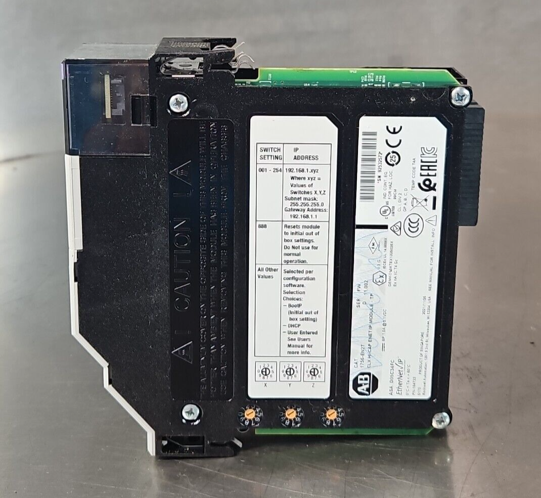Allen Bradley 1756-EN2T Ser D ControlLogix ENet 10/100 Ethernet Bridge   loc3E38