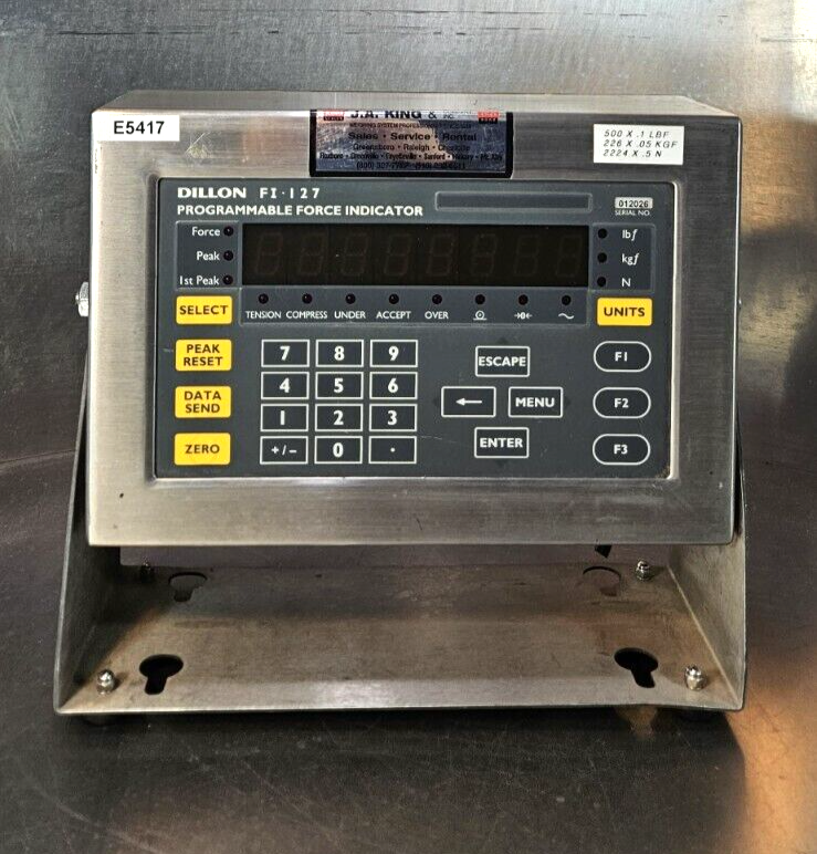 Dillon Fi-127 Programmable Force Indicator                              (BIN752)