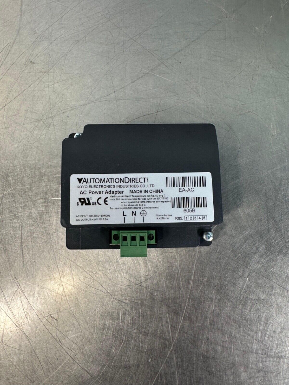 Automation Direct EA-AC 605B AC Power Adapter / 100-240V-(3E-44)