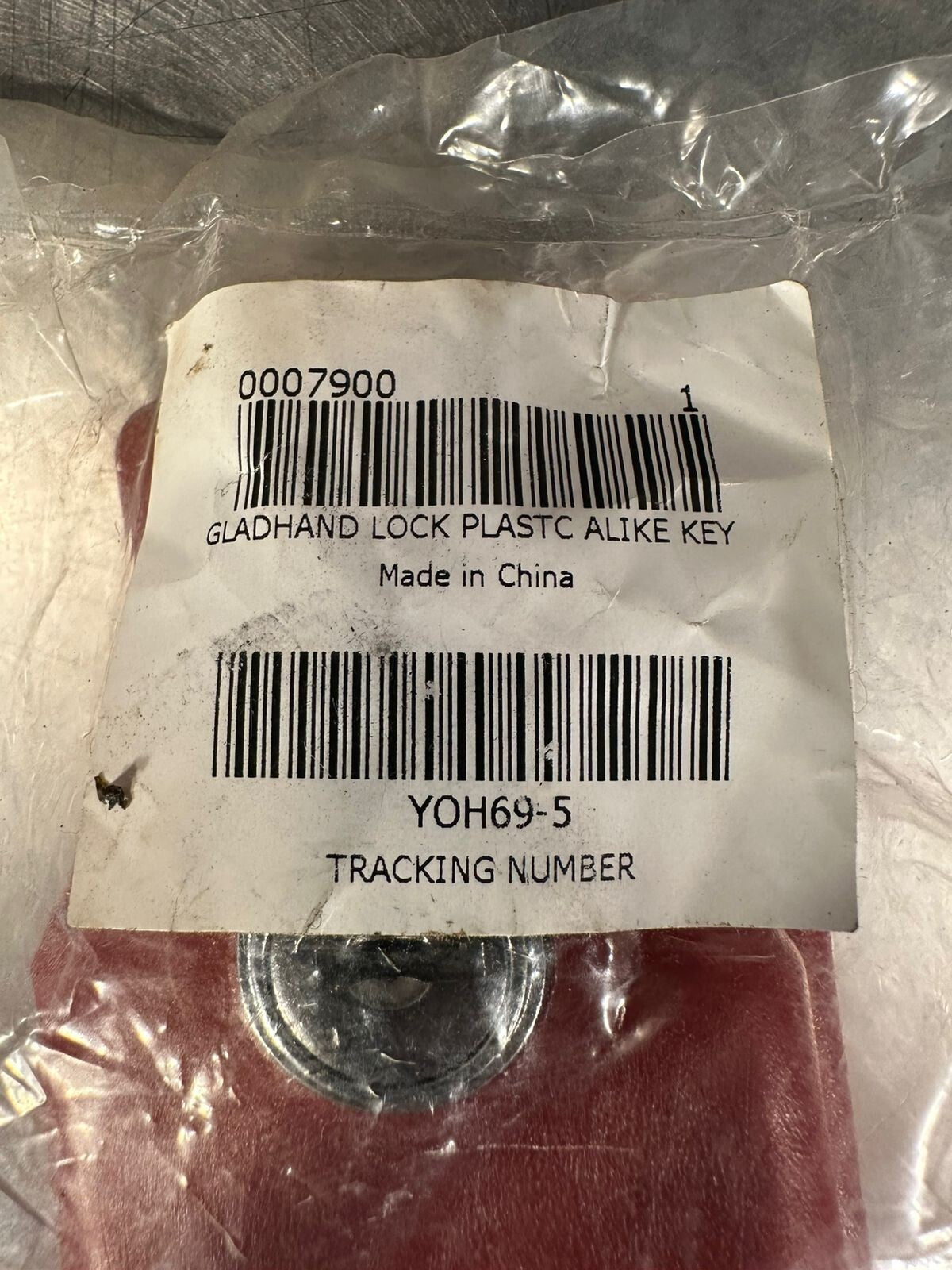 Gladhand Lock Plastic Alike Key YOH69-5  NEW                       (7.2.4)