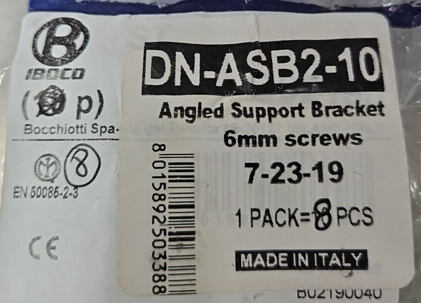 IBOCO DN-ASB2-10 Support Bracket w/ 35mm Rail Screws Lot/8               Loc4C31