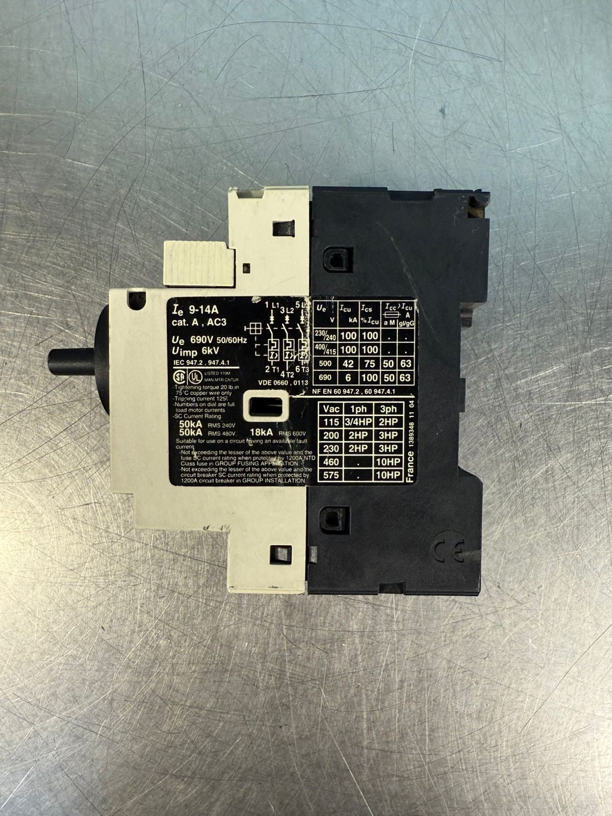 Telemecanique GV2-P16    IEC 947-2,947-4-1                         (6.4.4)