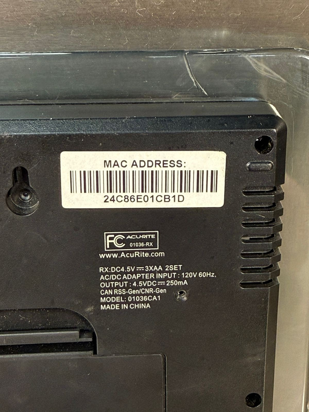 AcuRite 01036CA1 Wireless Weather Station Color LCD Display        (8.6.8)