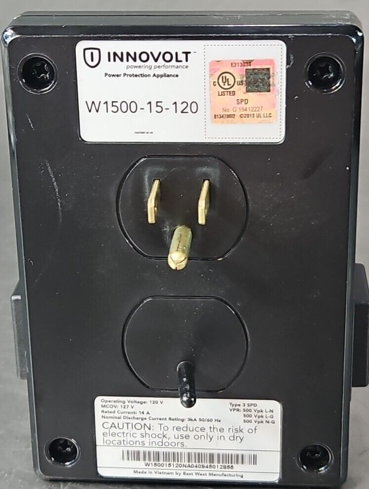 Innovolt  W1500-15-120 Surge Protector 14 A 120 V                       (BIN411)