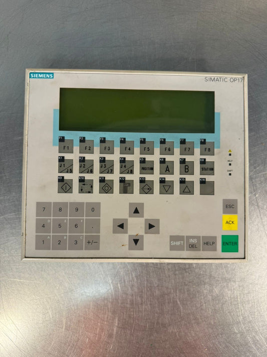 Siemens Simatic OP17 Operator Panel                               (12.5.8)