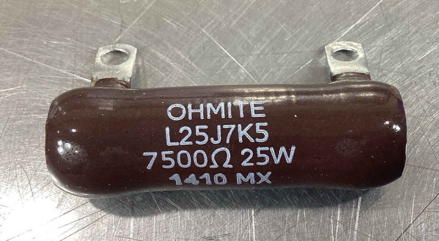 OHMITE  L25J7K5  RESISTOR 7500 Ohms 5%        5E-19