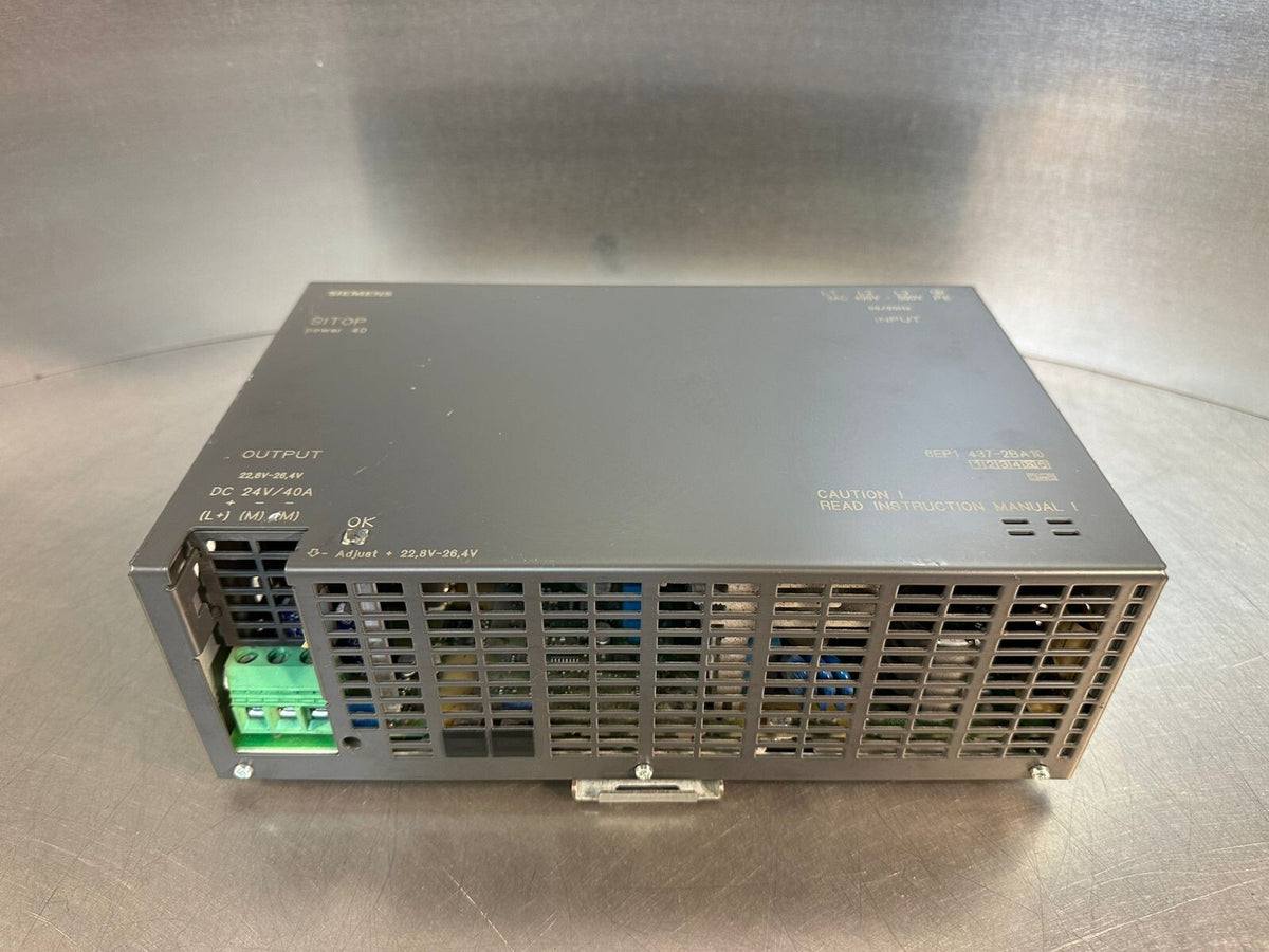 Siemens 6EP1 437-2BA10 Sitop Power 40 6EP14372BA10 DC 24V / 40A    (5.6.5)