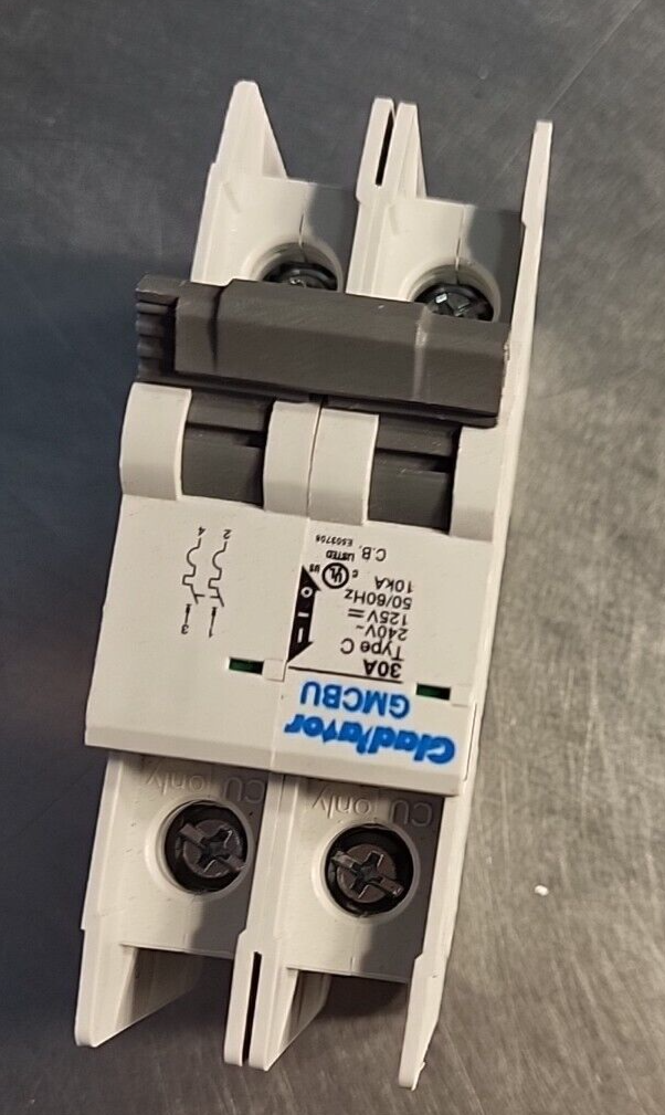 Gladiator  IEC 60947-2  GMCBU 2-POLE 30A Breaker (BIN 3.5.2)