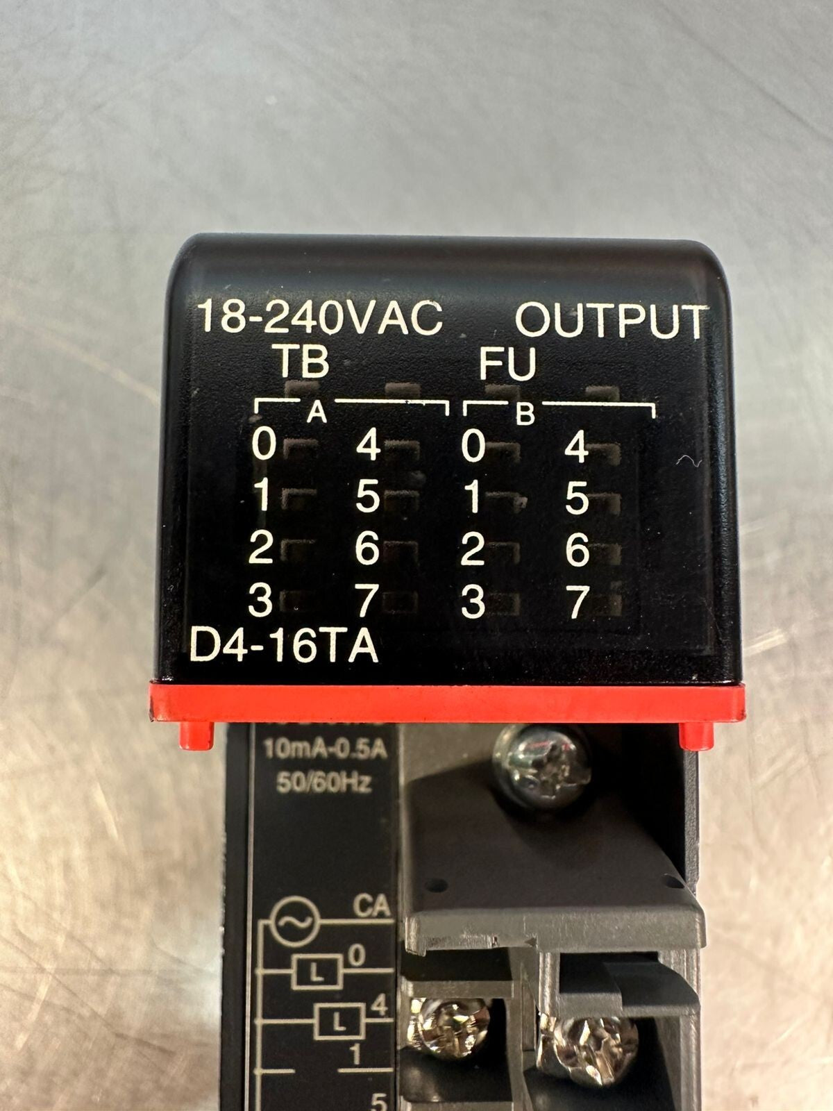 Plc Direct D4-16TA 18-240Vac 10mA-0.5A  50/60Hz   (5.4.5)
