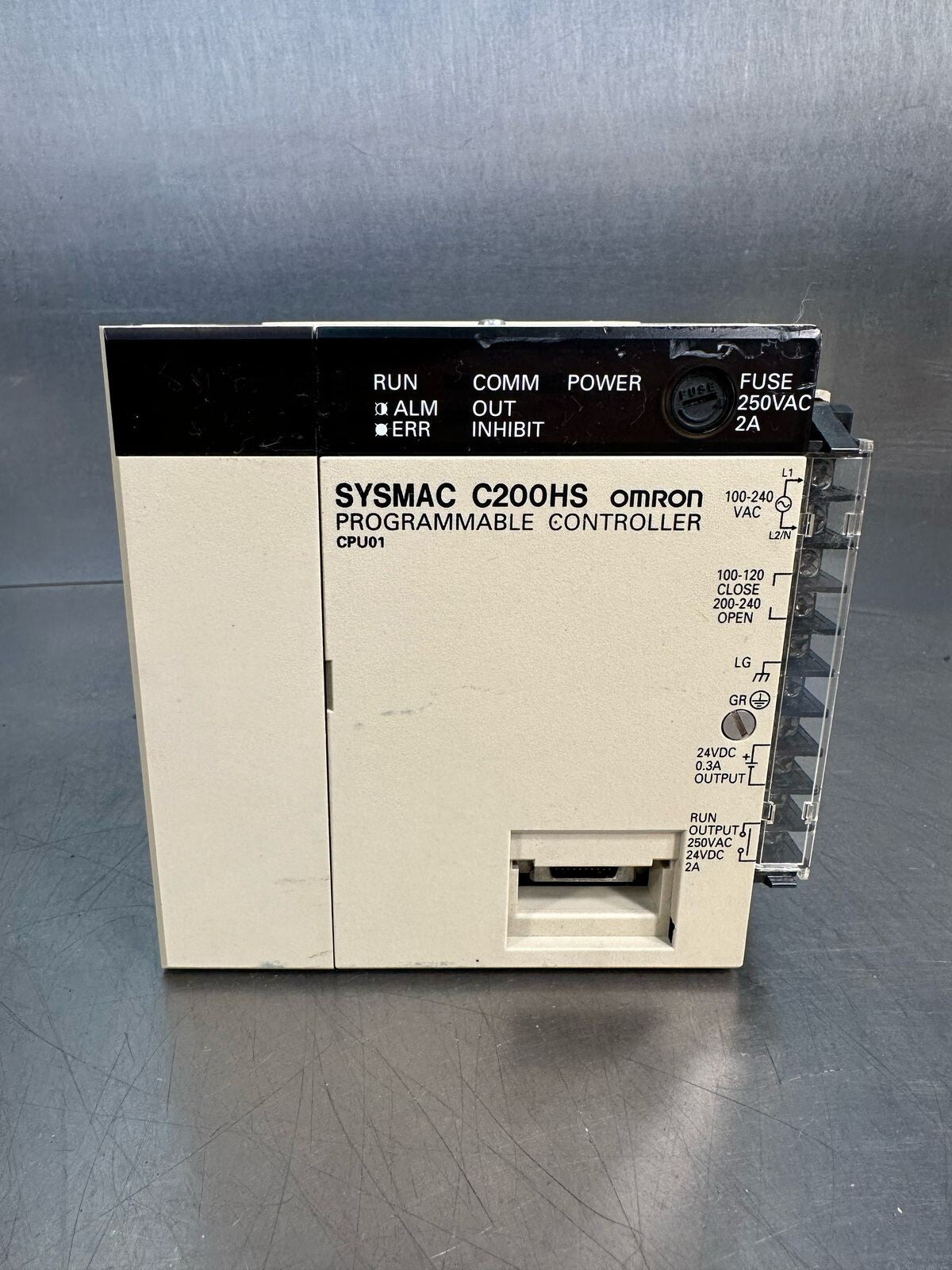 Omron C200HS-CPU01-E SOURCE CPU UNIT 100-120/200-240Vac 50/60Hz (5.4.1)