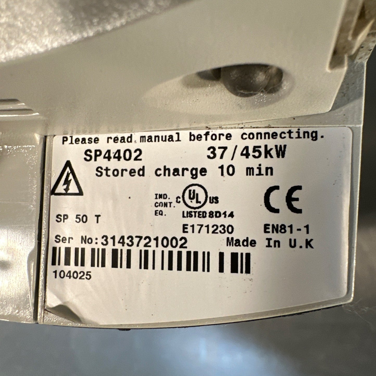 Emerson SP4402 Control Techniques Unidrive SP Inverter Drive. (9.6.5)