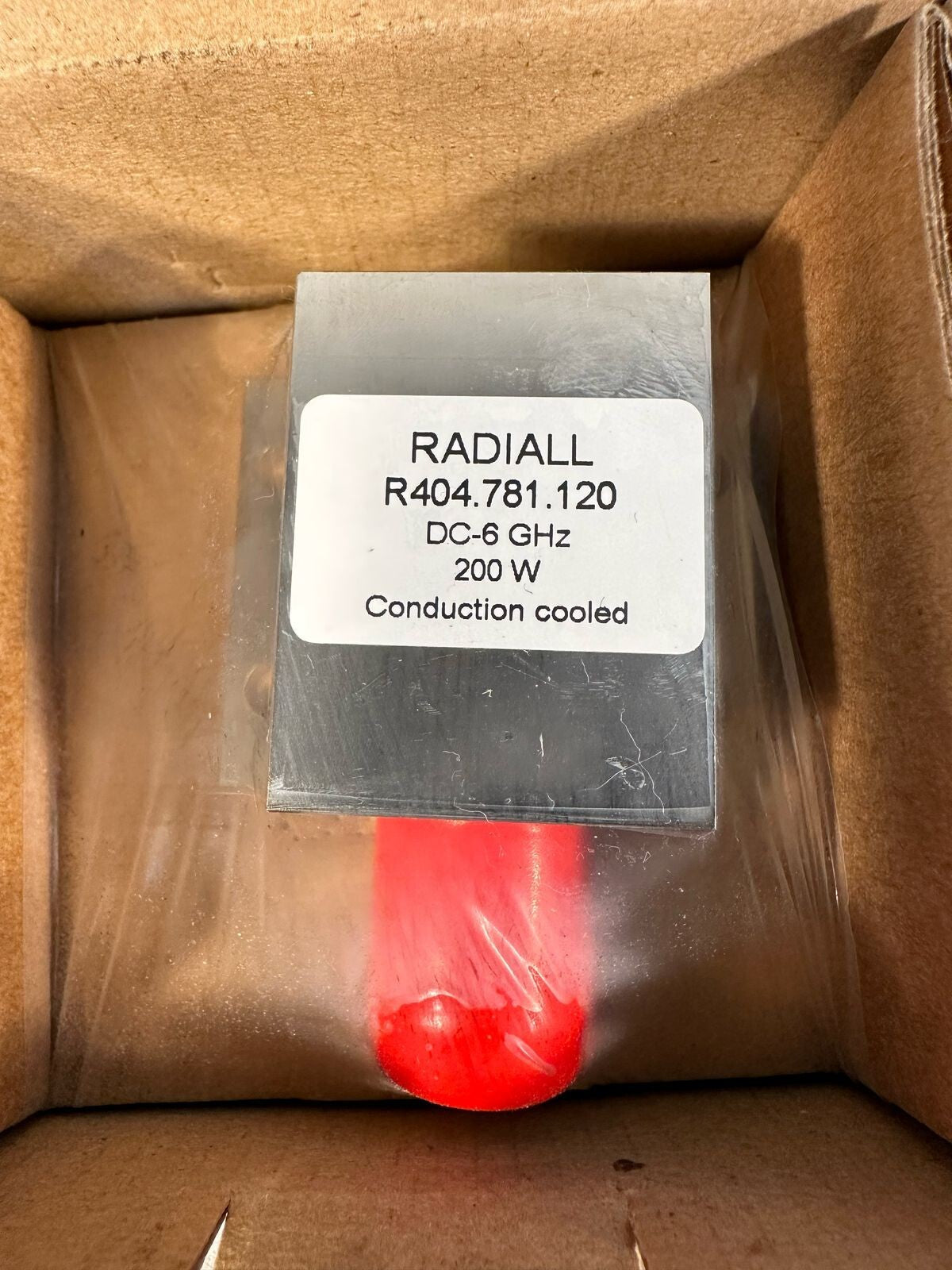 Radiall R404-781-120 Conduction Cooled NEW 200W DC 6 GHZ           (7.2.5)