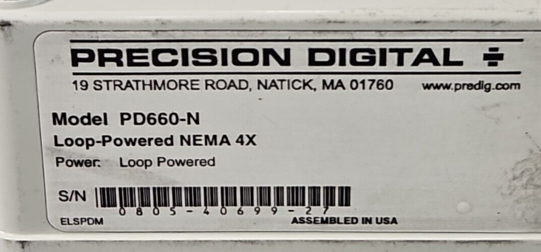 Precision Digital PD660-N Loop Powered NEMA 4X                           loc4C15