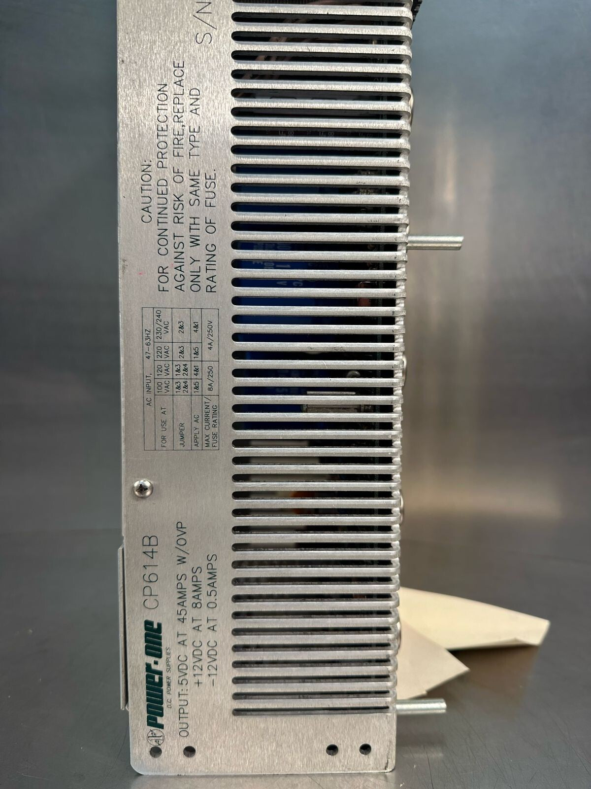Power-One CP614B DC POWER SUPPLY, 5 VDC/ AT 45AMPS w/OVP   (4.5.1)