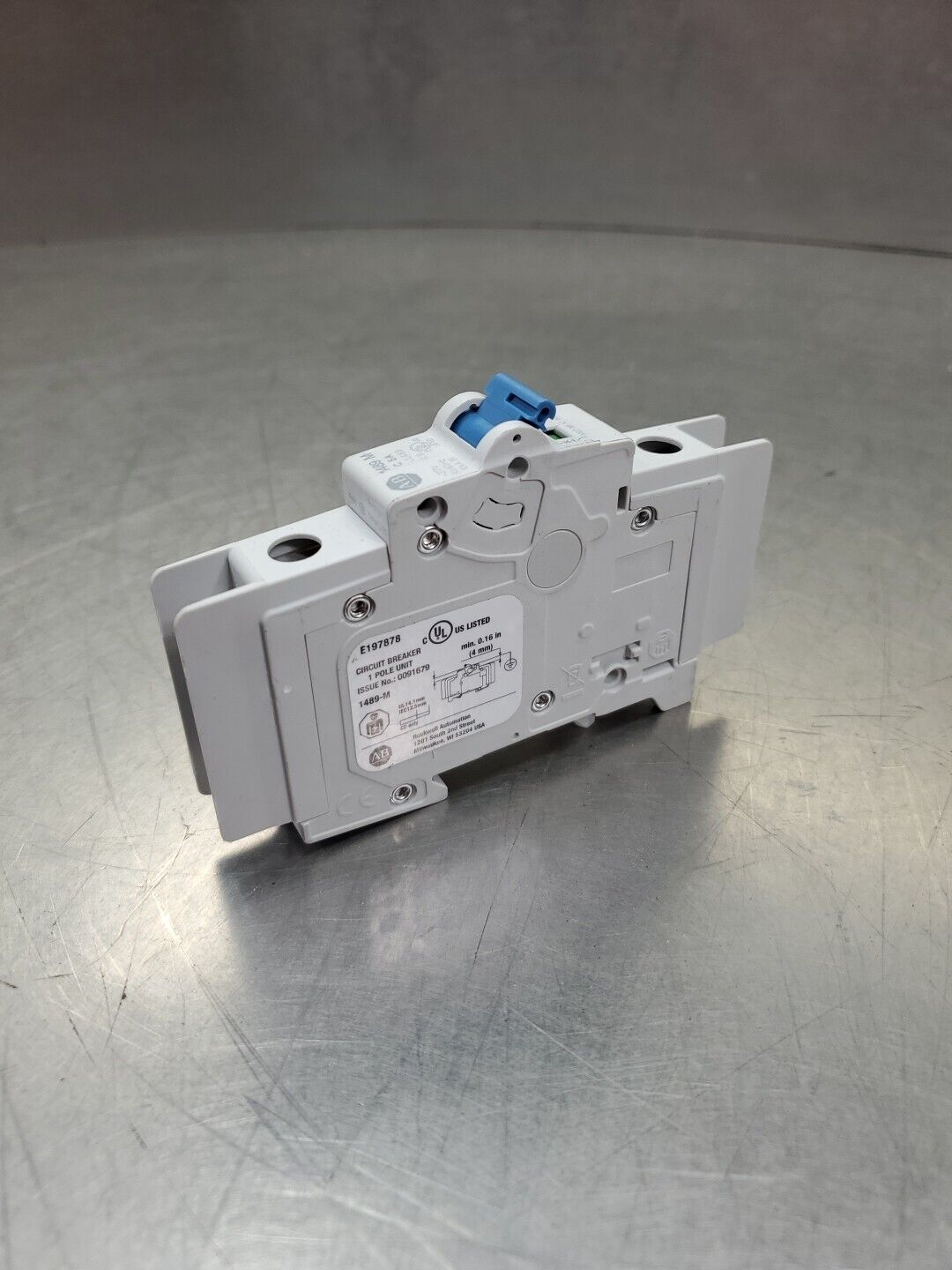 Allen Bradley 1489-M1C050 Ser. D 5Amp Circuit Breaker.                     4D-34