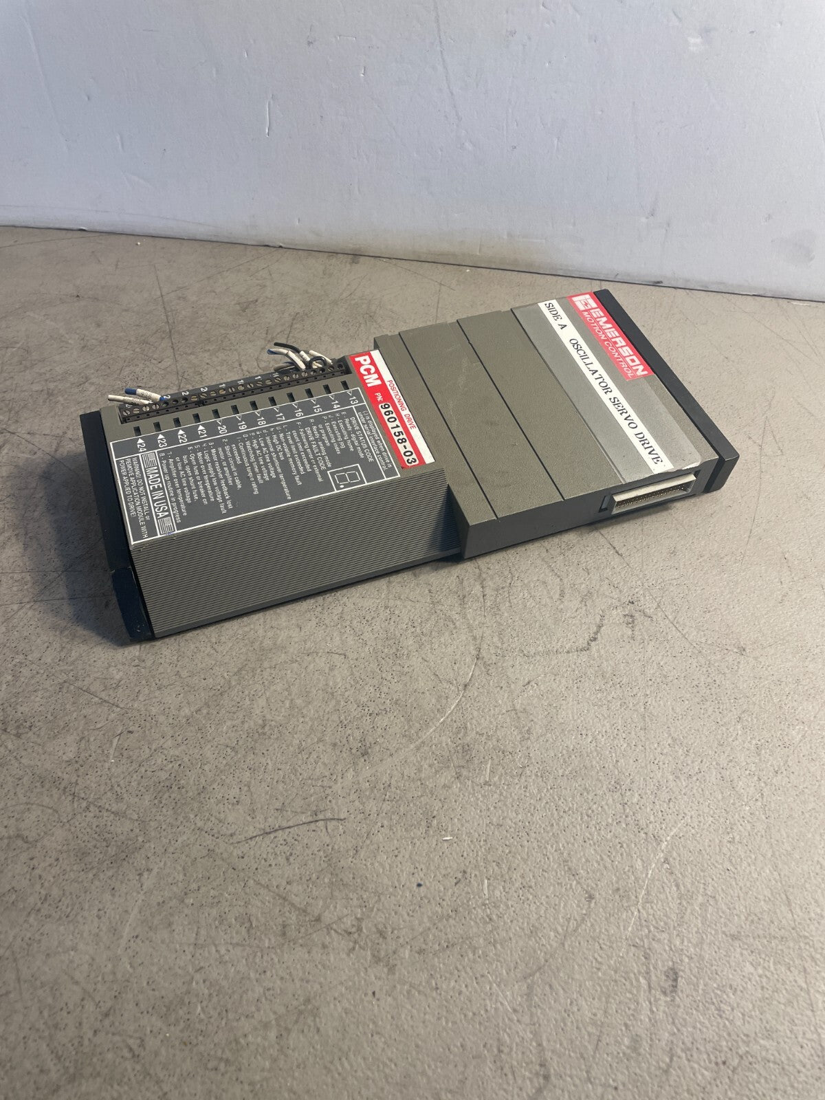Emerson 960158-03 PCM Motion Control Oscillator Servo Drive Program Controller
