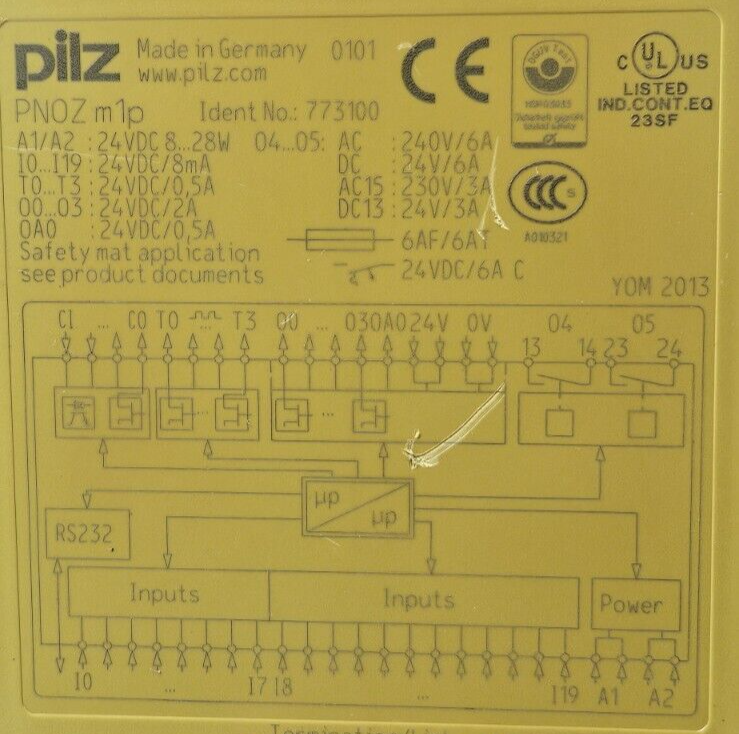 Pilz PN0Z M1P  Safety Relay 24VDC 773100                               (BIN745)