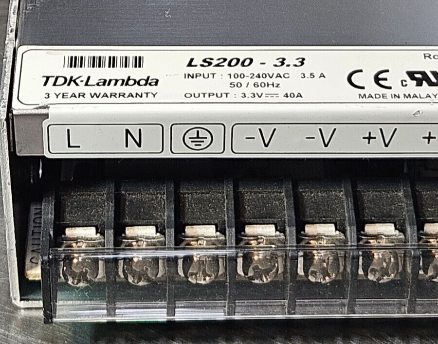 TDK-Lambda LS200-3.3 POWER SUPPLY 3.3 VDC 40A                             loc4D3