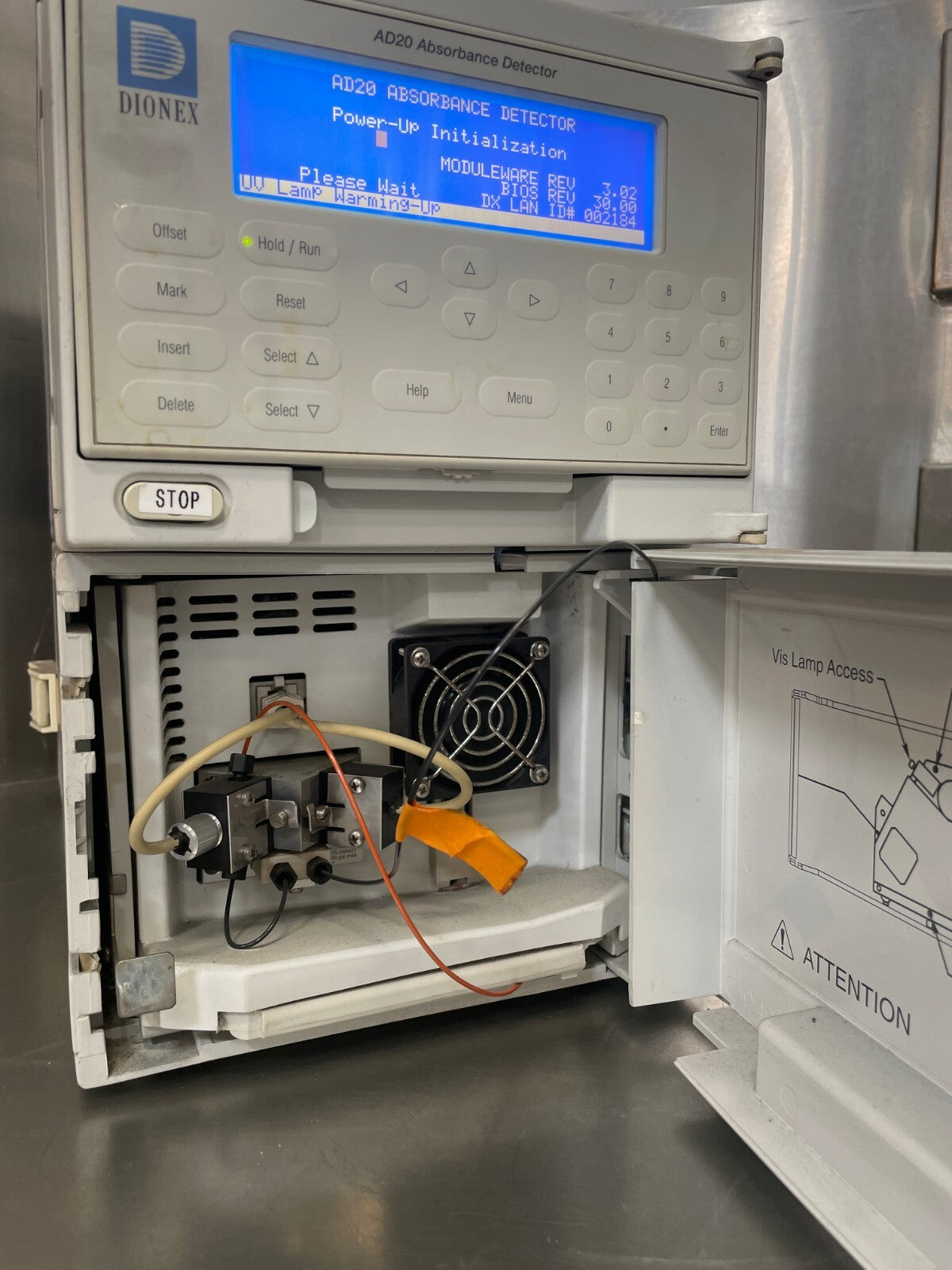Dionex AD20-1 Gray WIred 250-Volt 47-63MHz LCD Display Absorbance Detector