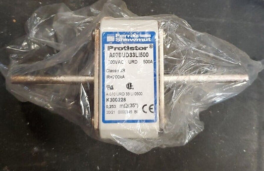 Ferraz Shawmut A070UD33LI500 (K300228) Protistor Fuse, 500A 700VAC.     4D-41