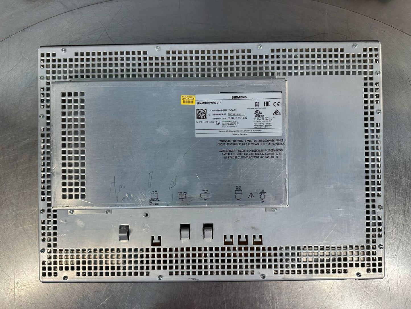  Siemens Simatic IFP1900 ETH 6AV7863-3MA20-0AA0             (8.6.7)