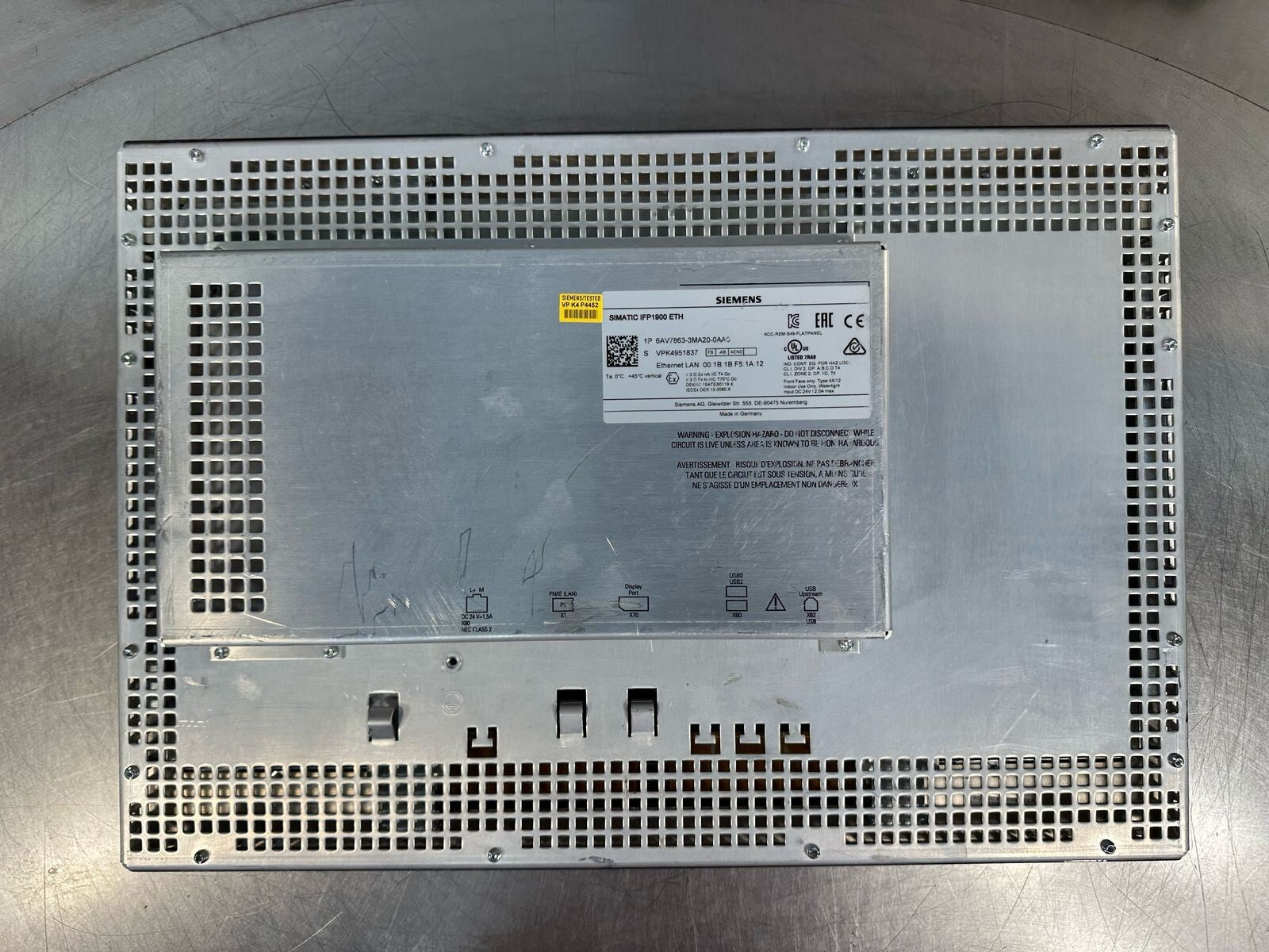 Siemens Simatic IFP1900 ETH 6AV7863-3MA20-0AA0             (8.6.7)