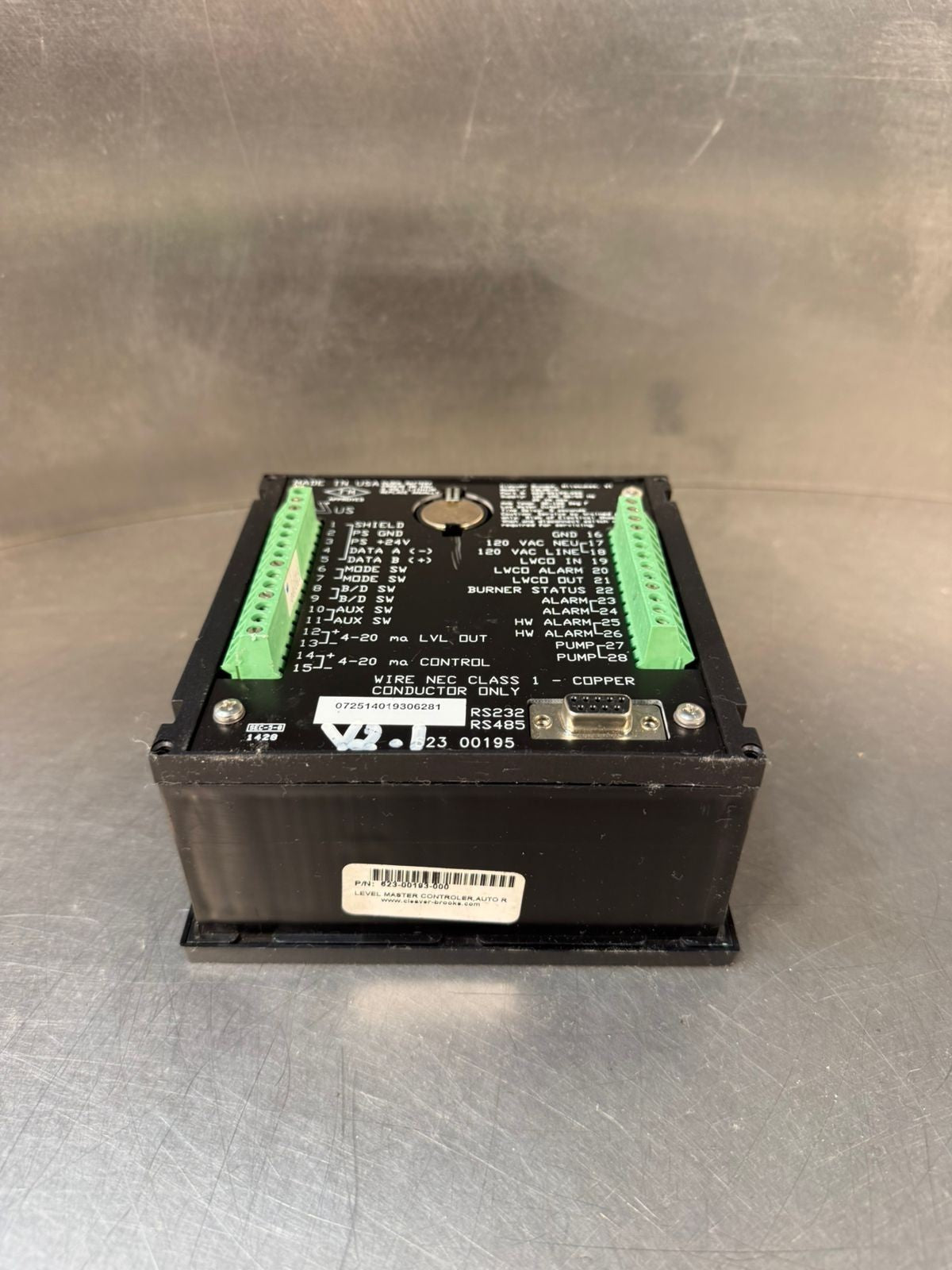 Cleaver Brooks 623-00193-000 CBLME-A / Water Level Master Contr.   (7.4.2)
