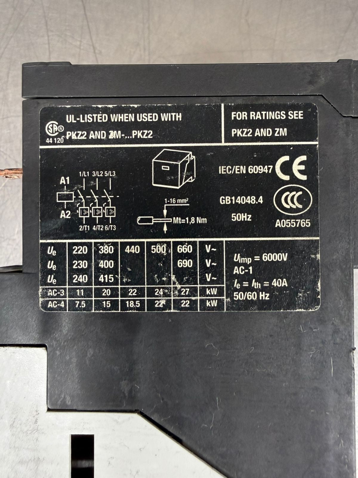 Moeller S-Pkz 2 and ZM                                             (9.3.2)
