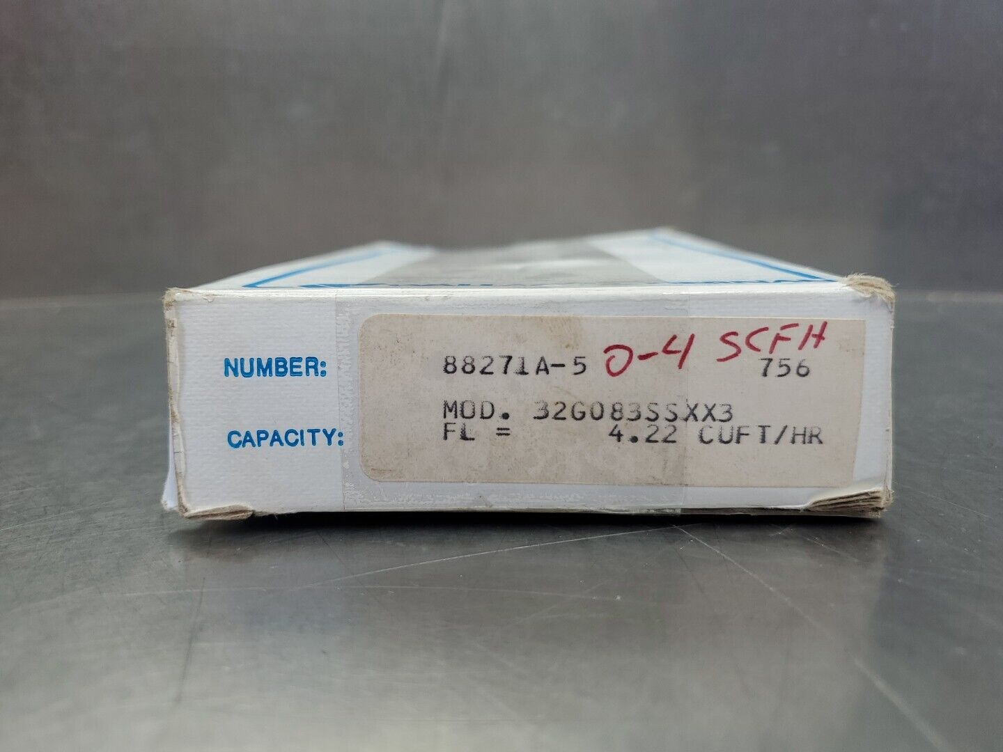 Wallace & Tiernan 32G083SSXX3 Purge Meter, 4.22 CUFT/HR Flow.               6D-5