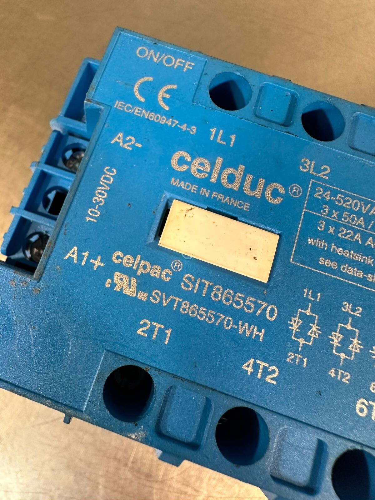 Celduc SIT865570 Contactor 24-520VAC 10-30VDC         (5.4.3)