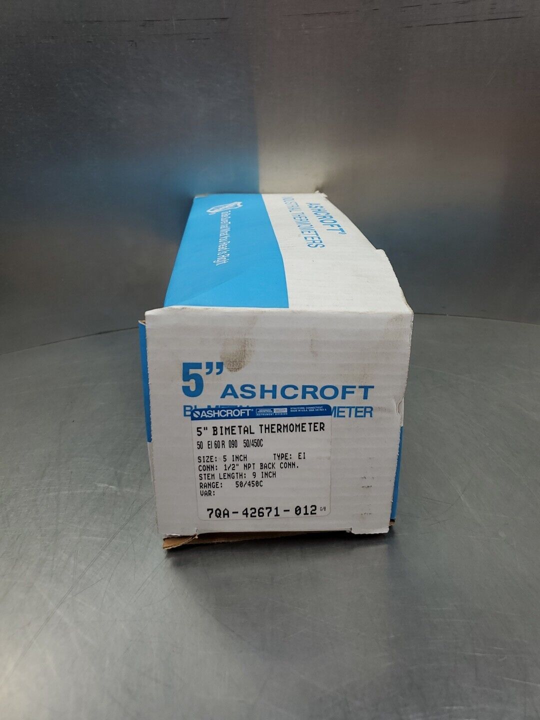 ASHCROFT 50 EI 60R 090 50/450C 5" Bimetal Thermometer.                     6D-23