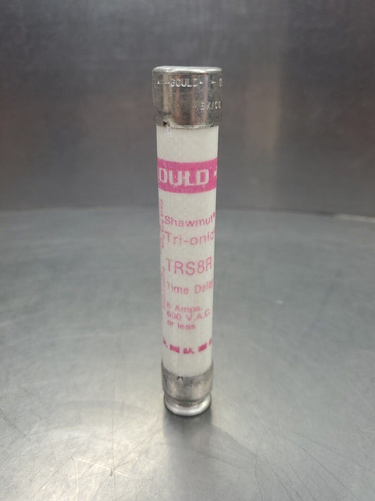 Shawmut TRS8R Tri-onic Time Delay Fuse, 8Amps 600VAC.                      4D-38